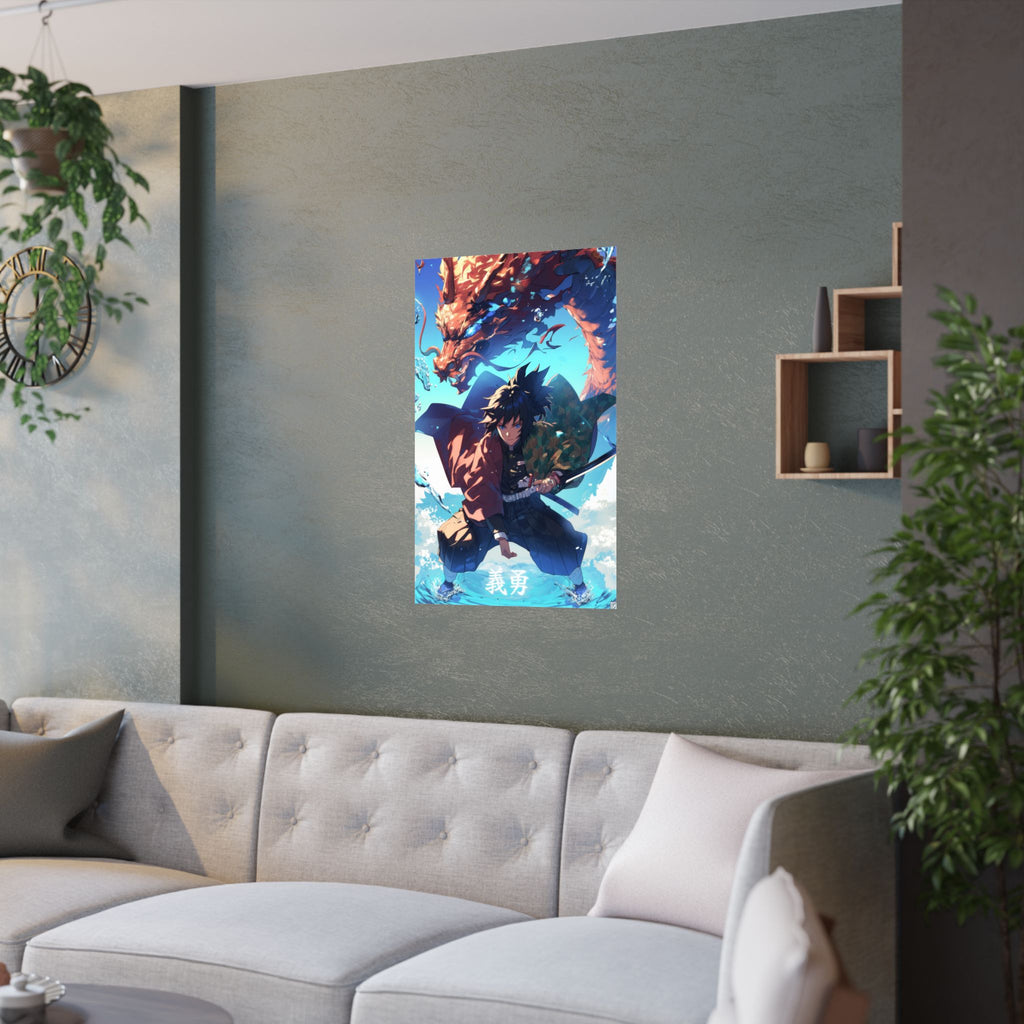 Demon Slayer Giyu Tomioka the water hashira Anime Poster