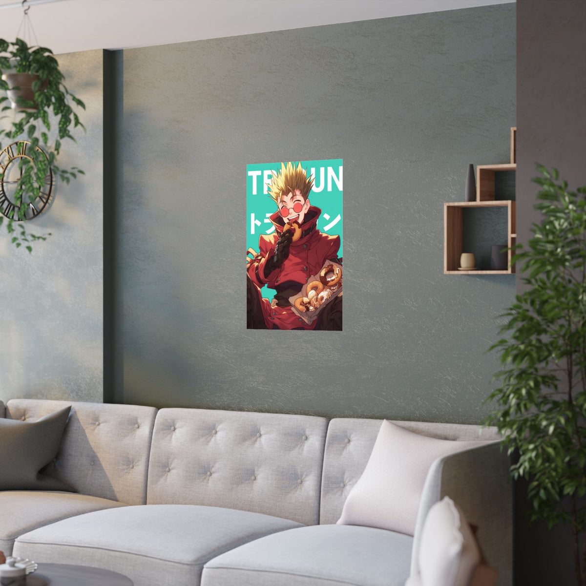 Vash The Stampede Trigun Donut Poster Anime Poster