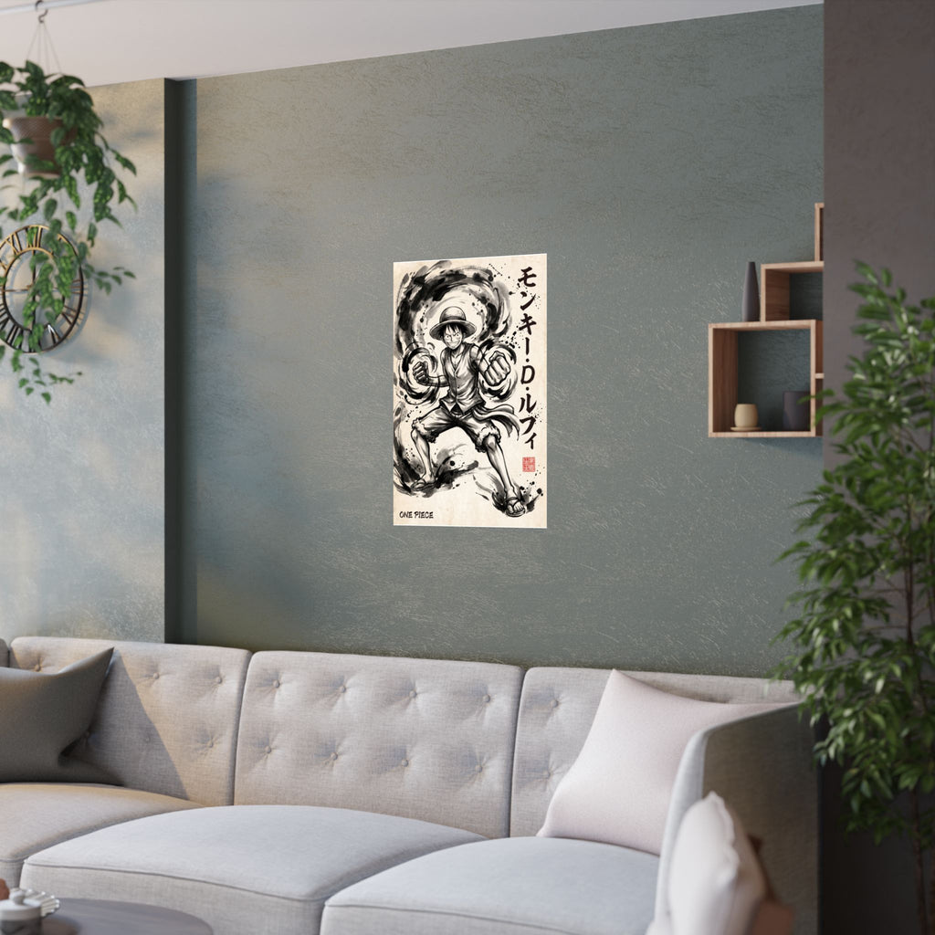 One Piece Luffy V1 Anime Poster