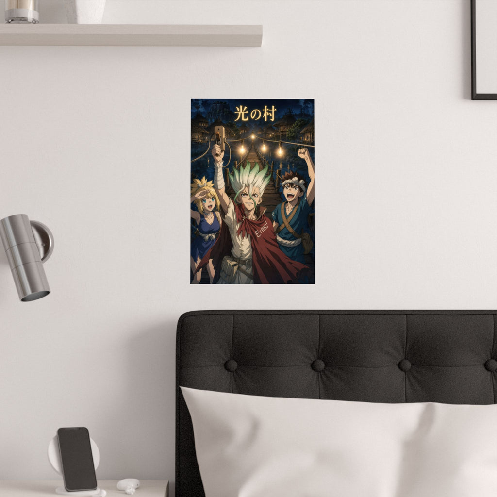 Dr. Stone P13 Village First Lights Anime Poster