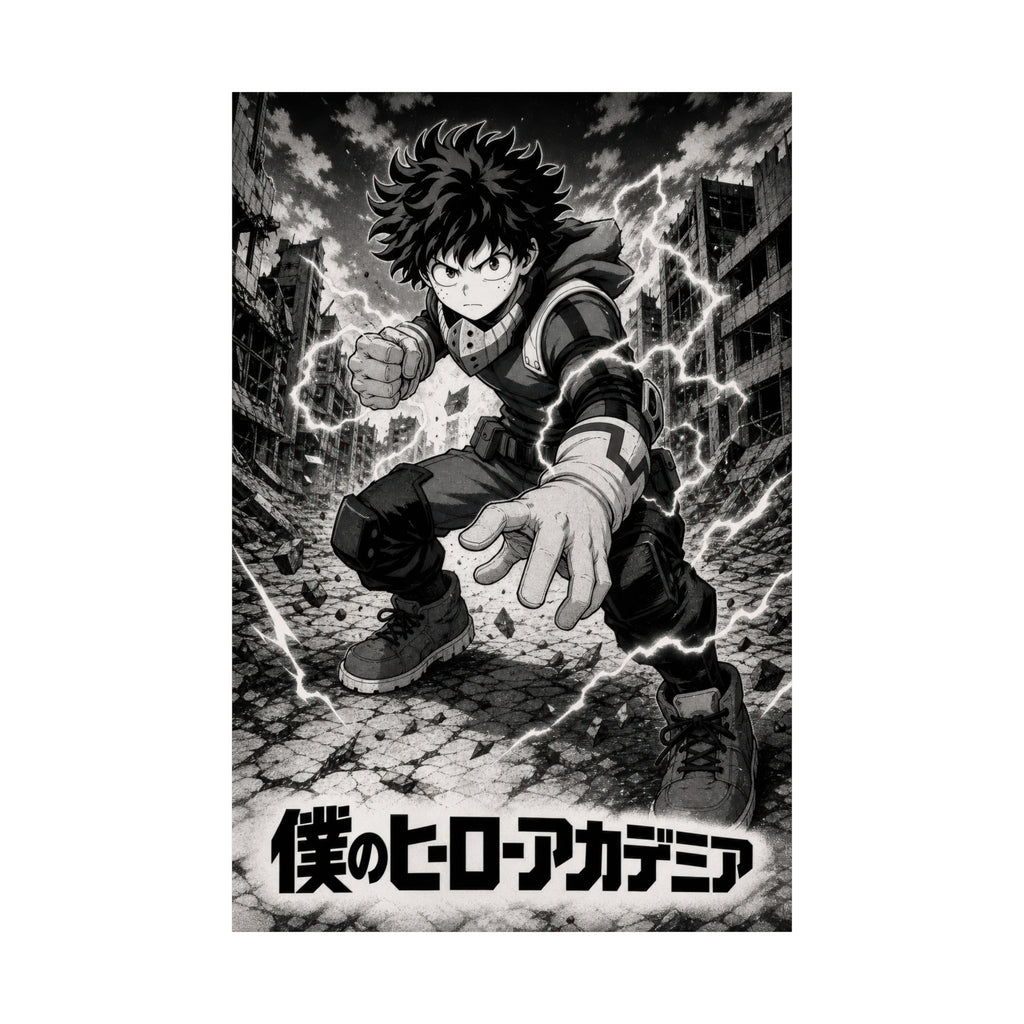 My Hero Academia G5 Deku Bw Manga Anime Poster