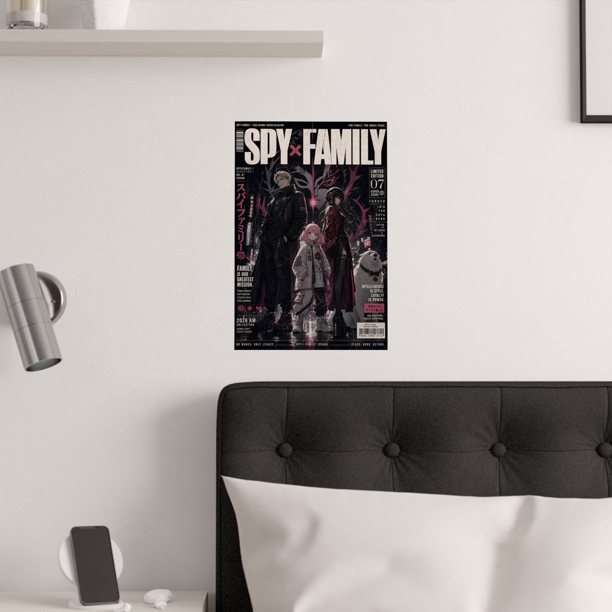 Spy x Family Forger Family Streetwear Anime Poster