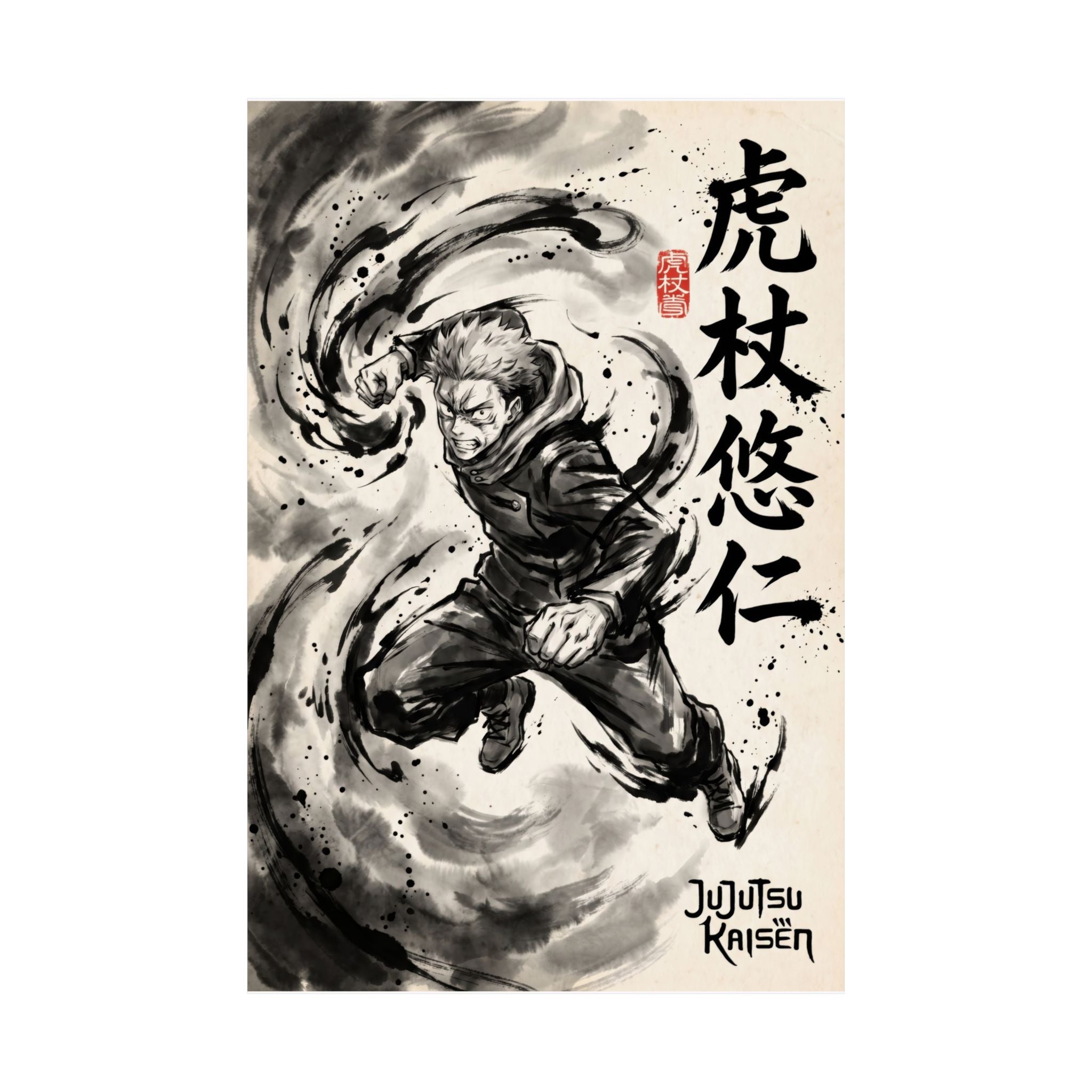 Jujutsu Kaisen Yuji V1 Anime Poster