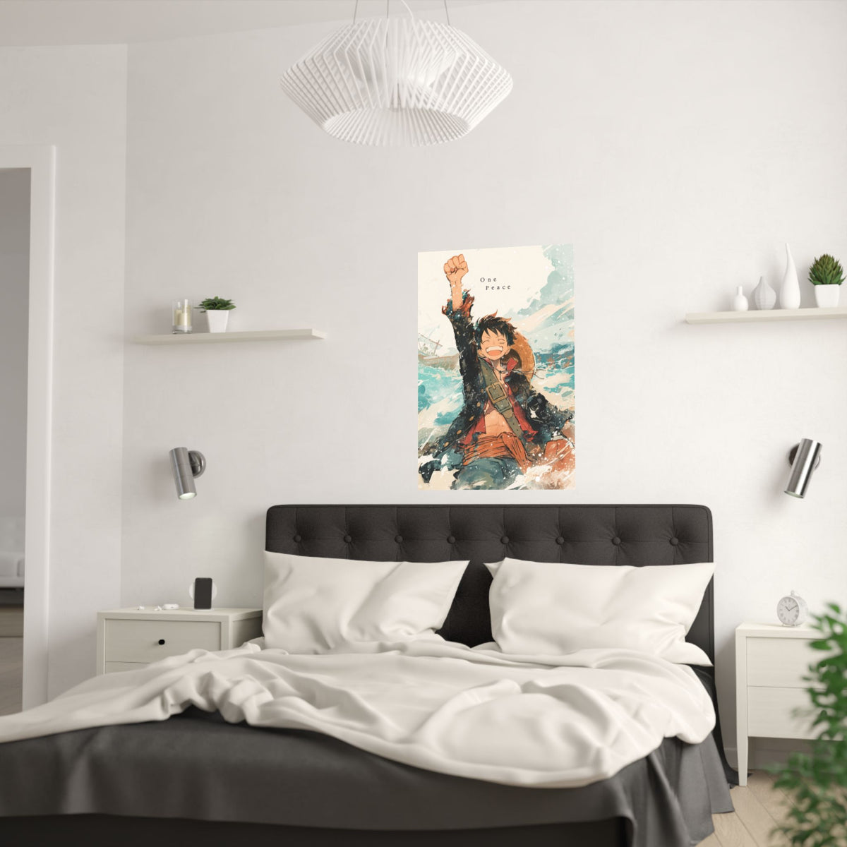 One Piece Luffy Water Anime Poster