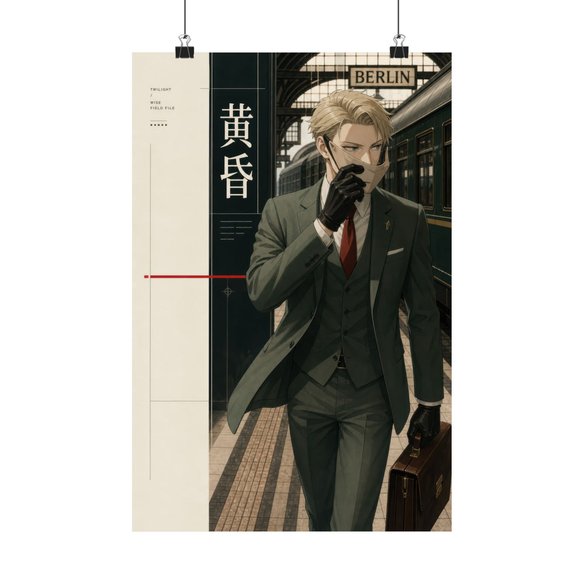 Loid Spy x Family Anime Poster Twilight Station Century Espionage Editorial