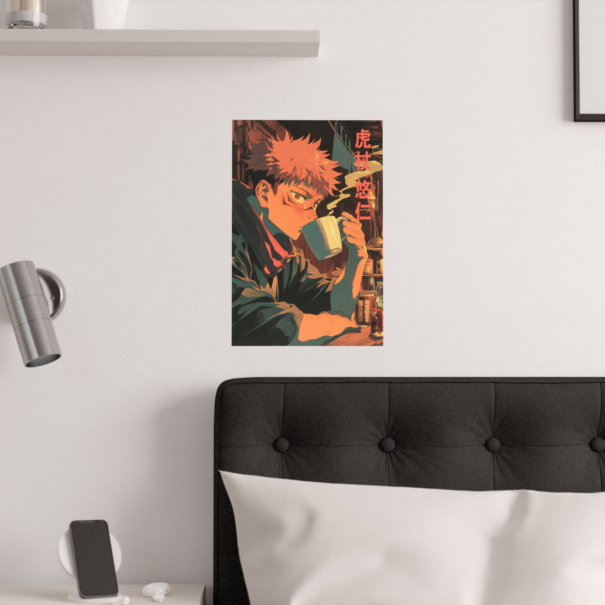 Jujutsu Kaisen Yuji Itadori Coffee Anime Poster