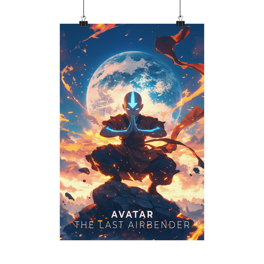 Avatar The Last Airbender Avatar Aang Anime Poster