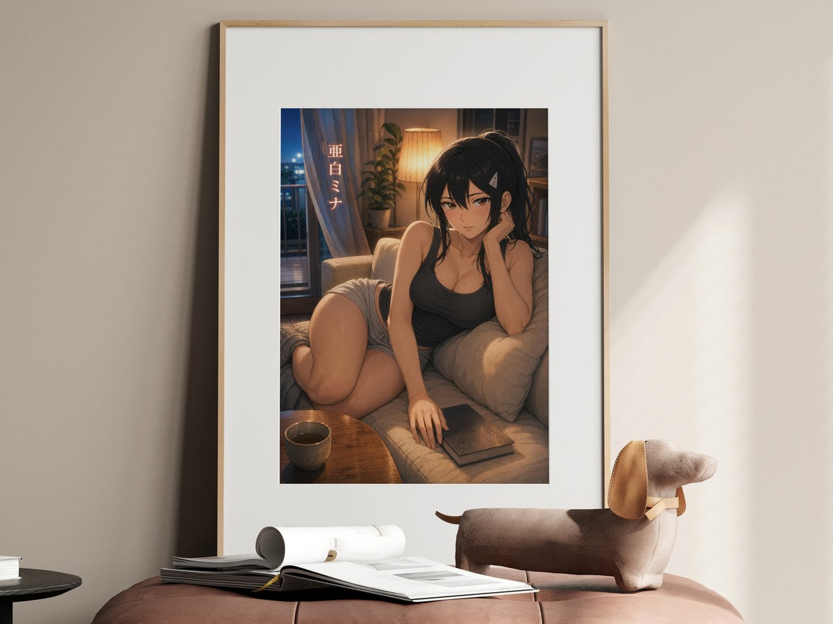Kaiju No. 8 Kj8 S04 Mina Sleepy Couch Master Locked Anime Poster