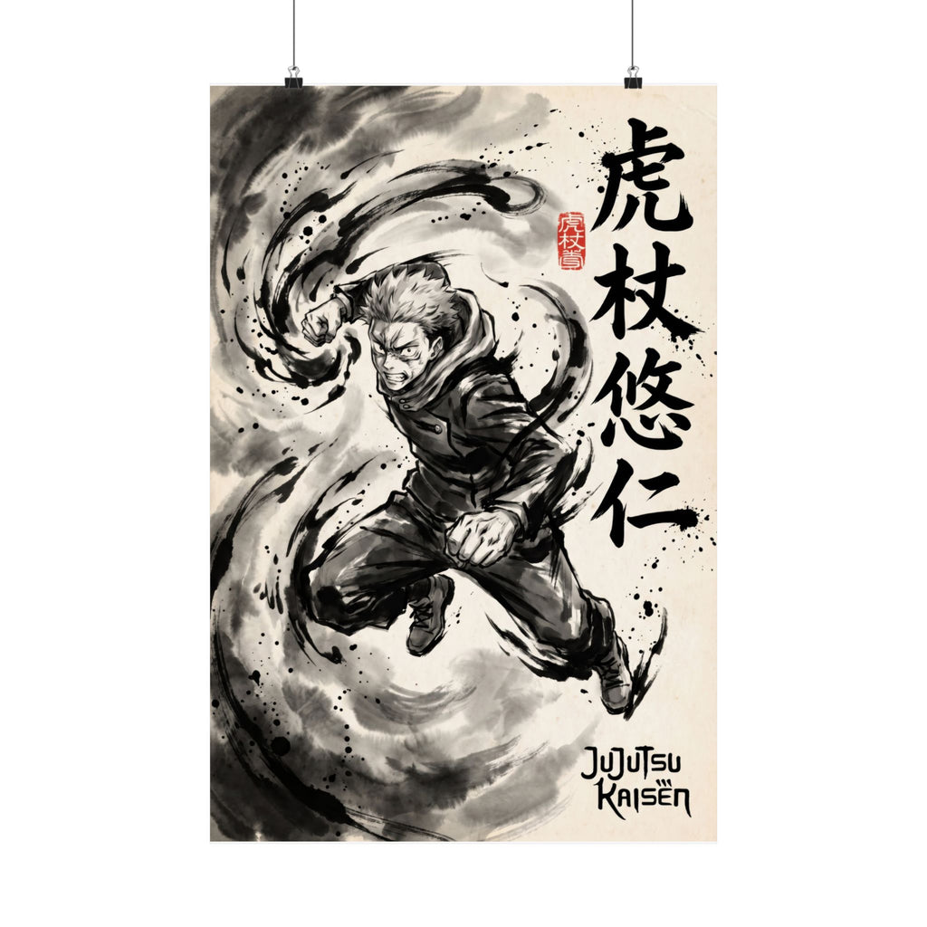 Jujutsu Kaisen Yuji V1 Anime Poster