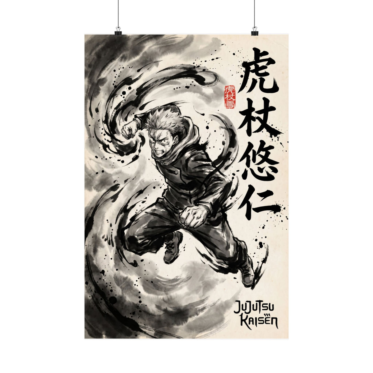 Jujutsu Kaisen Yuji V1 Anime Poster