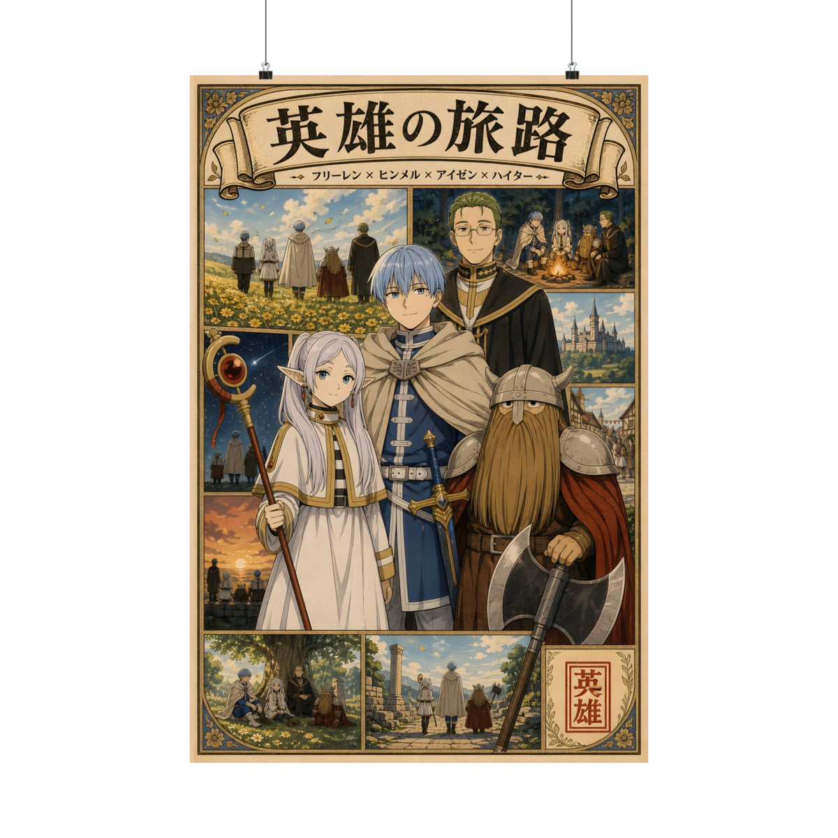Frieren Cg02 Hero Party Anime Poster