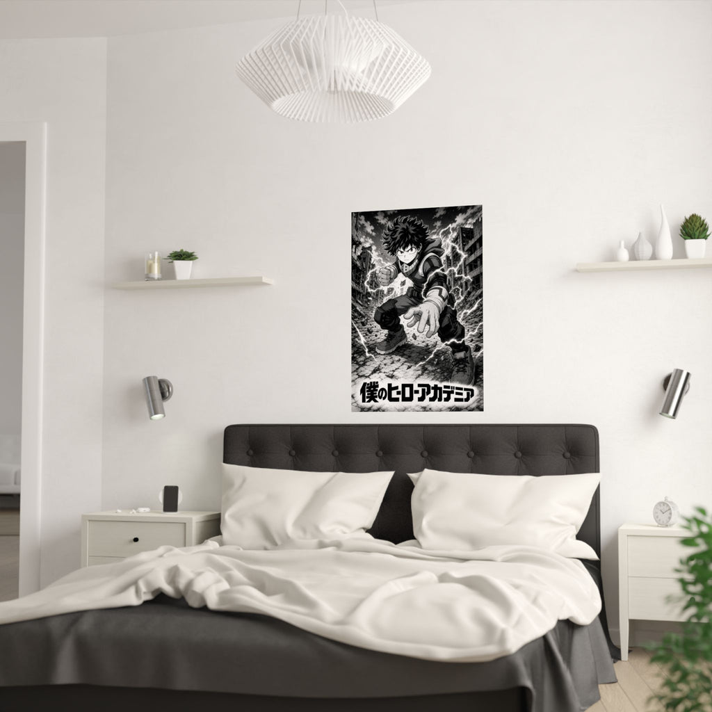 My Hero Academia G5 Deku Bw Manga Anime Poster