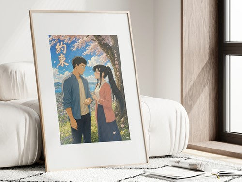 Kaiju No. 8 Kj8 R08 Kafka Mina Childhood Promise Tree Miyazaki Anime Poster