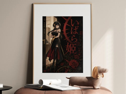 Spy x Family Yor Thorn Princess After Hours Noir Floral Screen Print Editorial A