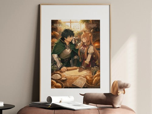 The Rising of the Shield Hero Romance Plus Village Bakery Morning Anime Poster
