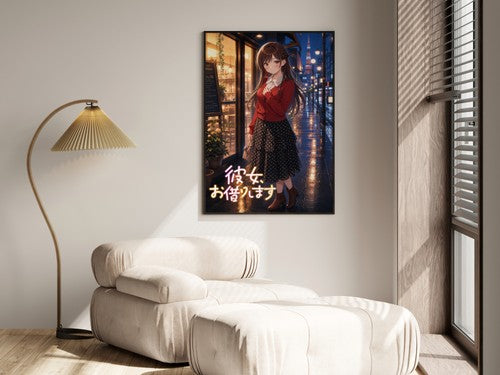 Rent a Girlfriend G1 Chizuru Cafe Anime Poster