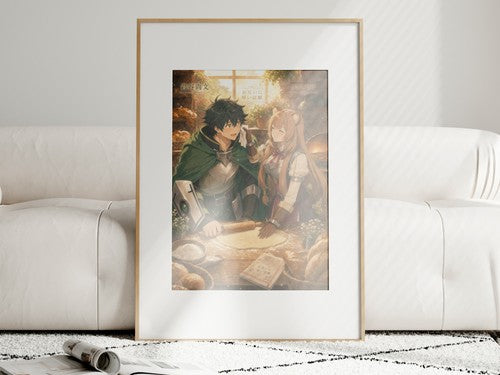 The Rising of the Shield Hero Romance Plus Village Bakery Morning Anime Poster