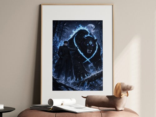 Solo Leveling Sl55 Jinwoo Tank Red Gate Alpha Anime Poster