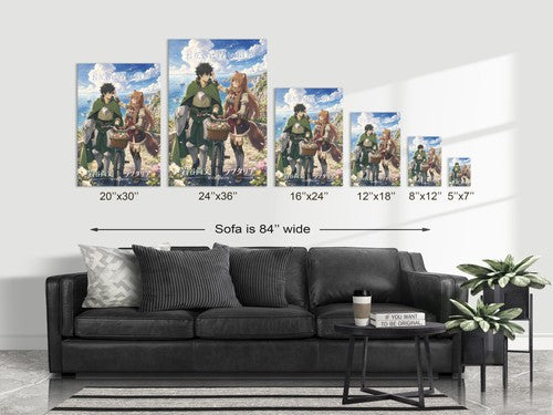The Rising of the Shield Hero Romance Plus Seaside Bicycle Walk Anime Poster