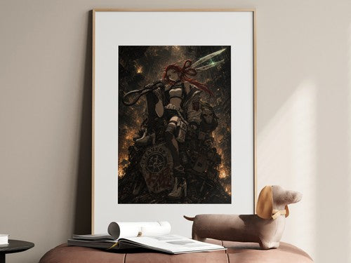 Gachiakuta Gk02 Riyo Cleaners Shears Throne Gritty Cinematic Manga Anime Poster