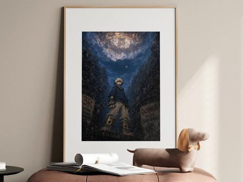 Gachiakuta Gk06 Rudo Navy Hoodie Giver Gritty Cinematic Manga Anime Poster
