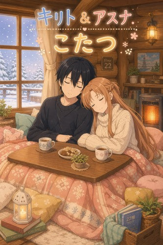 Sword Art Online Sao16 Cute Kotatsu Nap Kawaii Anime Poster