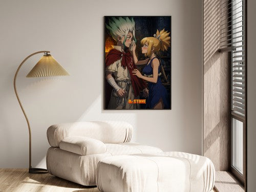 Dr. Stone P19 Senku Kohaku Care Anime Poster