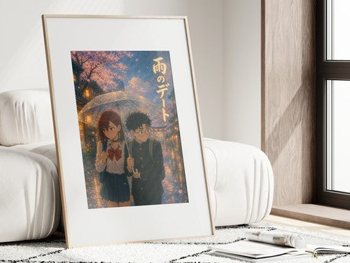 Dandadan Ddd02 Rain Umbrella Ghibli Anime Poster