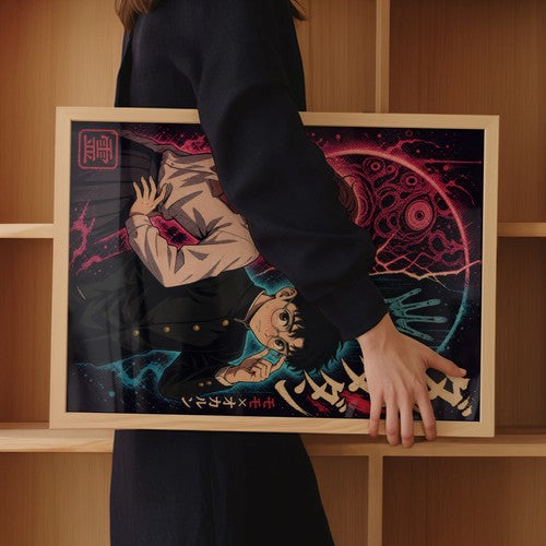 Dandadan Ddd01 Momo Okarun Dark Pop Anime Poster