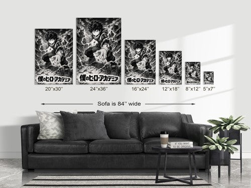 My Hero Academia G5 Deku Bw Manga Anime Poster