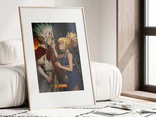 Dr. Stone P19 Senku Kohaku Care Anime Poster