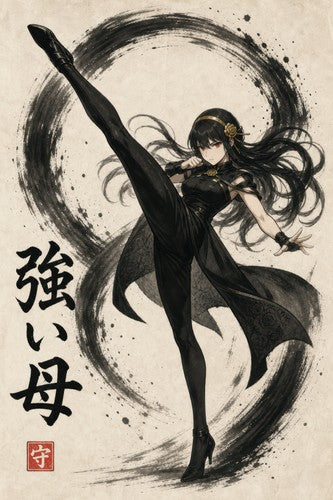 Spy x Family Yor Sumie Power Kick Kinetic Sumie Character Poster Anime Poster