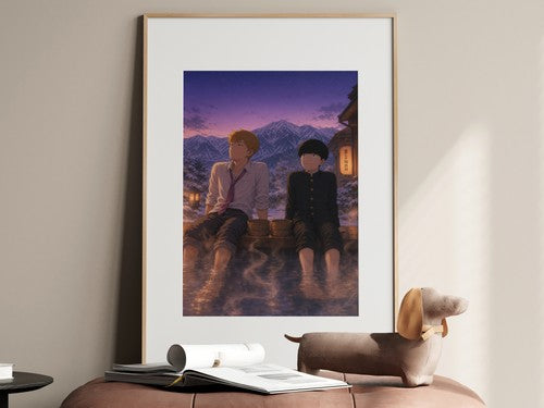 Mob Psycho 100 Mob04Rei Mob Reigei Hotel Bath Towels Pastel Storybook Warmth Ani