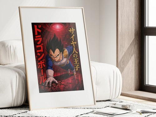 Dragon Ball Db03 Vegeta Pride Training Anime Poster