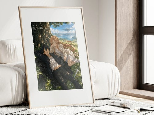 Sword Art Online Sao11 Kirito Asuna Napping Under Tree Warm Slice Of Life Anime