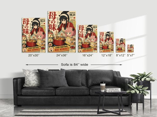 Spy x Family Yor Anya Cooking Lesson Domestic Comedy Pop Art Anime Poster