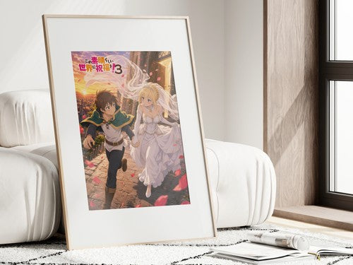 KonoSuba Romantic Duos R12 Darkness Kazuma Escape Anime Poster