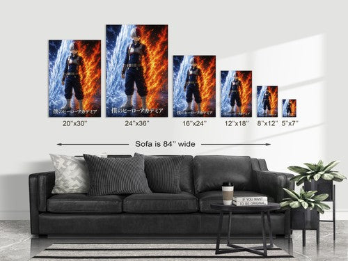 My Hero Academia G2 Todoroki Icefire Anime Poster