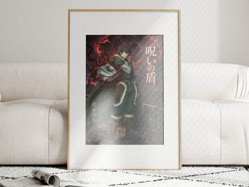 The Rising of the Shield Hero Naofumi Curse Shield Anime Movie Key Art Anime Pos
