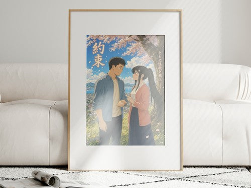 Kaiju No. 8 Kj8 R08 Kafka Mina Childhood Promise Tree Miyazaki Anime Poster