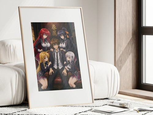 High School DxD P10 Issei Peerage Five Anime Poster