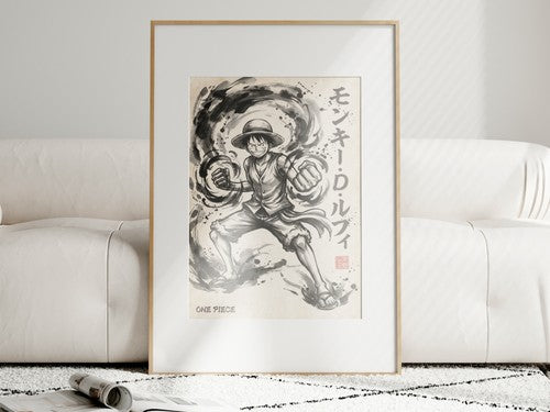 One Piece Luffy V1 Anime Poster
