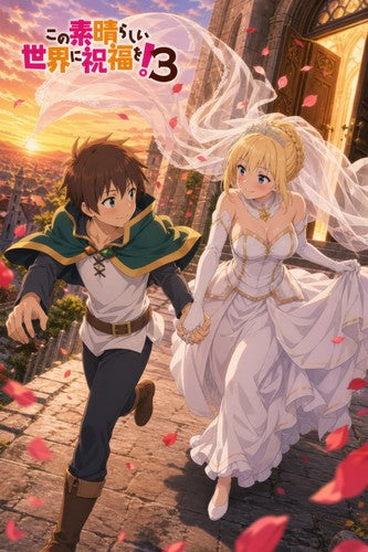 KonoSuba Romantic Duos R12 Darkness Kazuma Escape Anime Poster