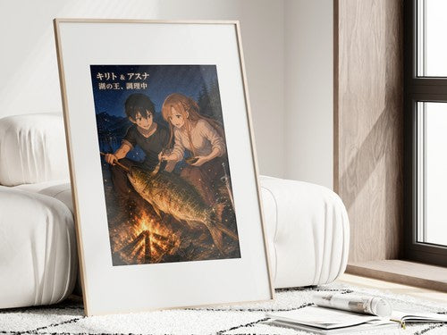 Sword Art Online Sao12 Kirito Asuna Campfire Cooking Catch Campfire Slice Of Lif