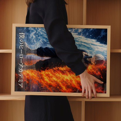 My Hero Academia G2 Todoroki Icefire Anime Poster