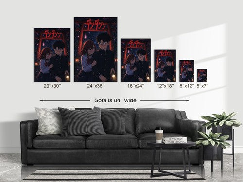 Poster on sofa