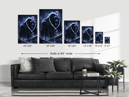 Solo Leveling Sl55 Jinwoo Tank Red Gate Alpha Anime Poster