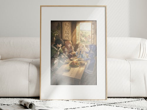 The Rising of the Shield Hero Found Family Dinner Warm Ensemble Anime Poster