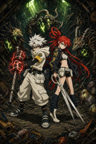 Gachiakuta Gk17 Rudo Riyo Battle Beast Nest Anime Key Visual Anime Poster