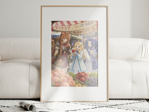 The Rising of the Shield Hero Girls Market Day Lifestyle Ensemble Anime Poster